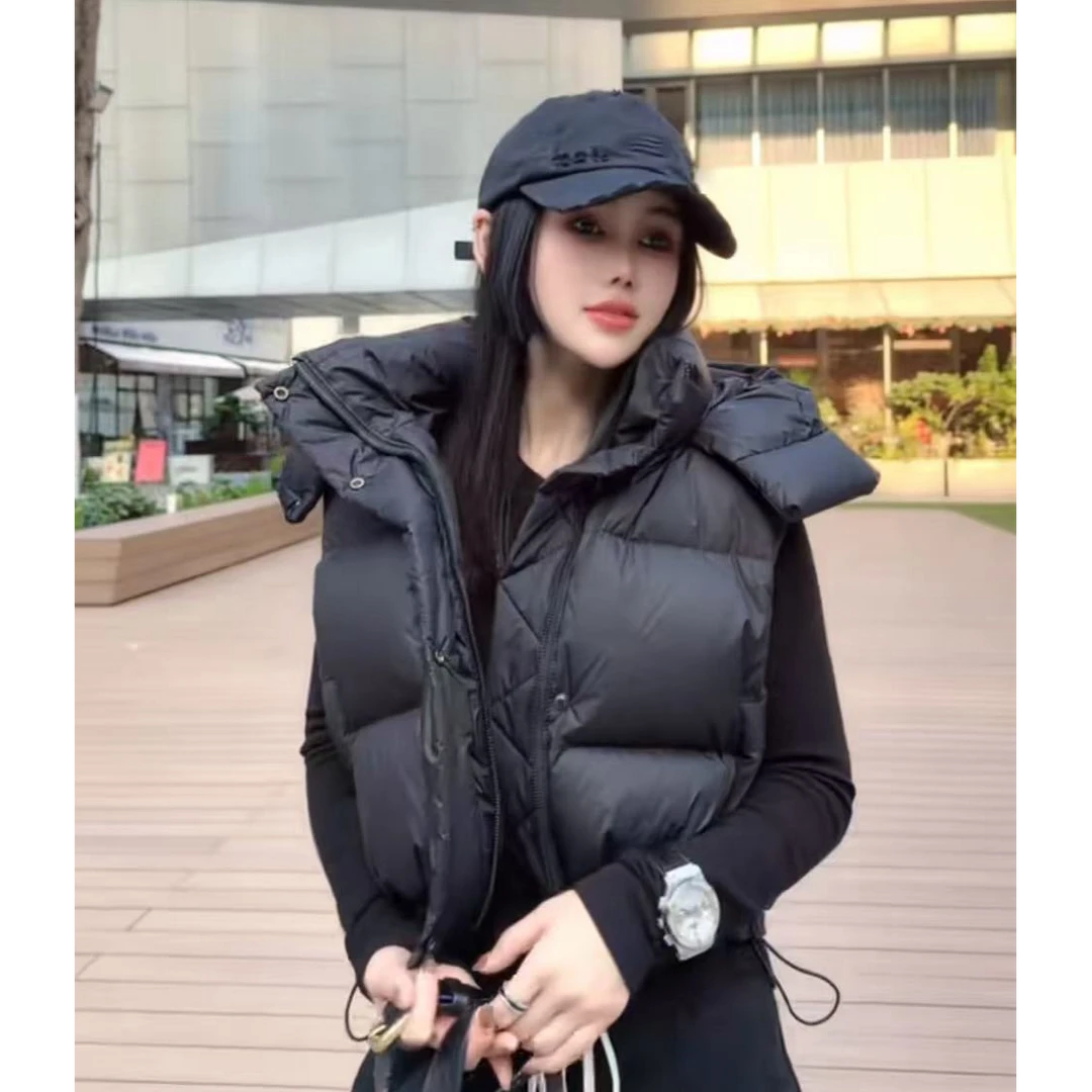 RUYIFASH连帽短款羽绒马甲