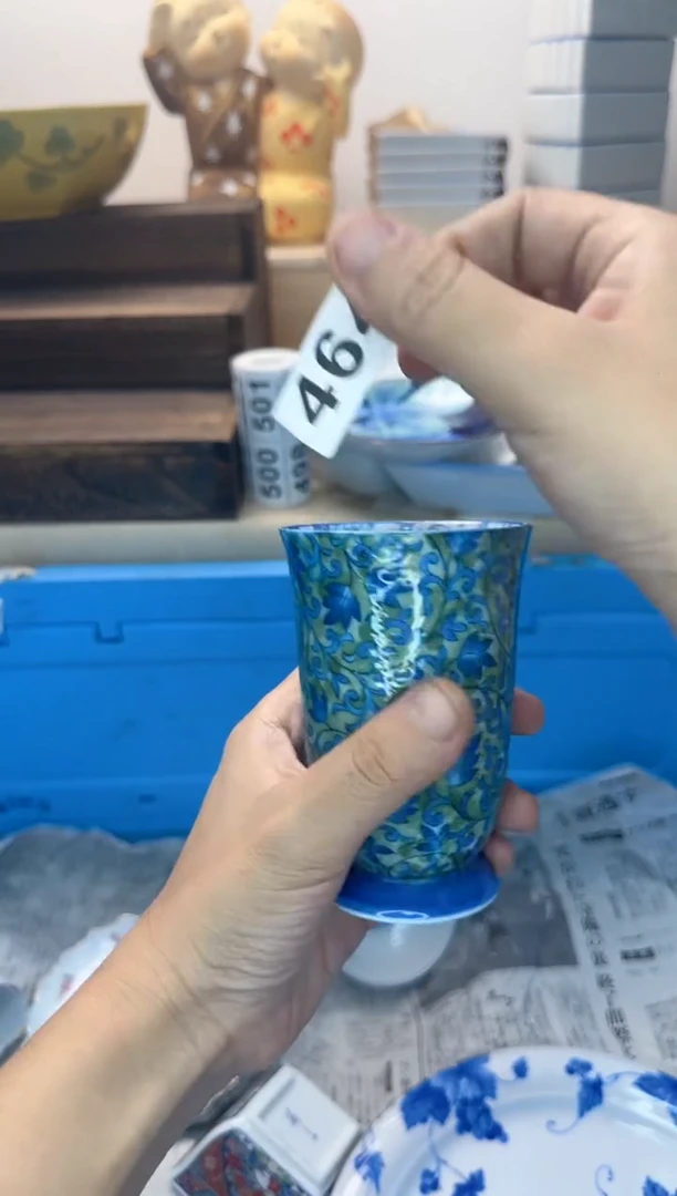 茶杯紫砂老*人464淘艺中古瓷器全场满18元包邮