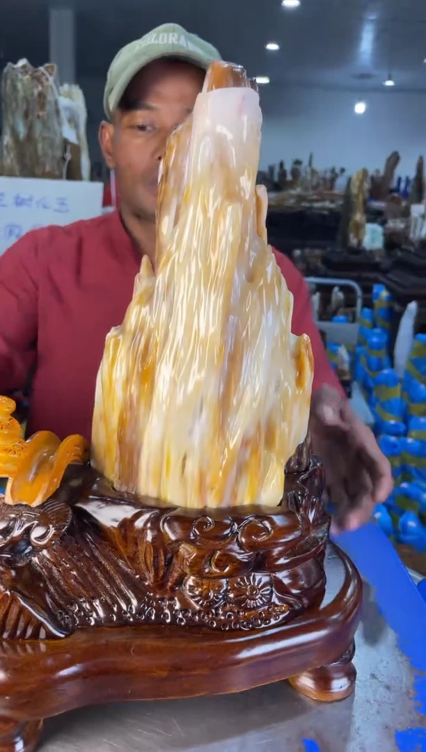 未镶嵌摆件硅化玉19