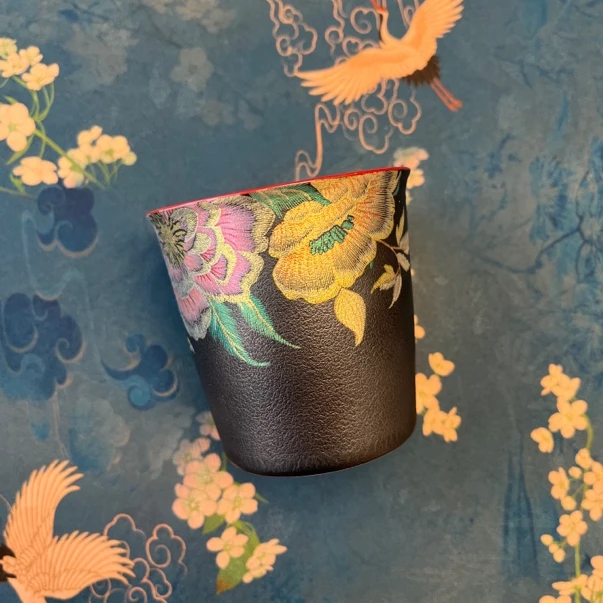 【缂丝牡丹·小可乐杯】复古精美陶瓷手工主人杯可乐杯咖啡杯直筒