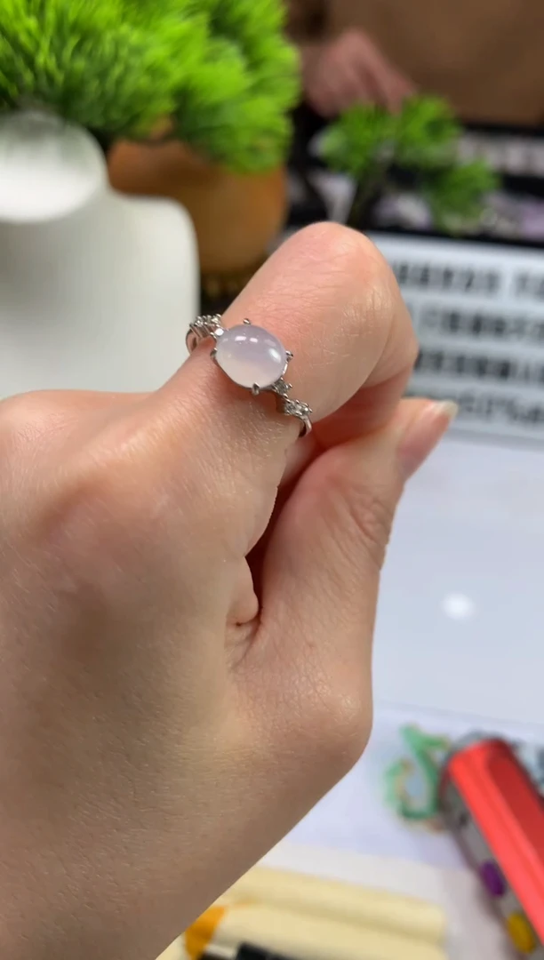 未镶嵌戒指翡翠善**痕---120637