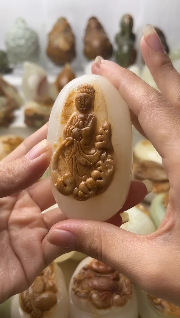 石材古青石棉纹正常不退换观音