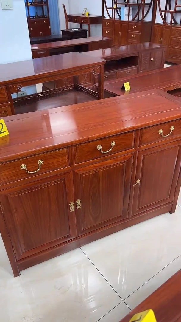 花梨木类储物柜118*40*80餐边柜刺猬紫檀