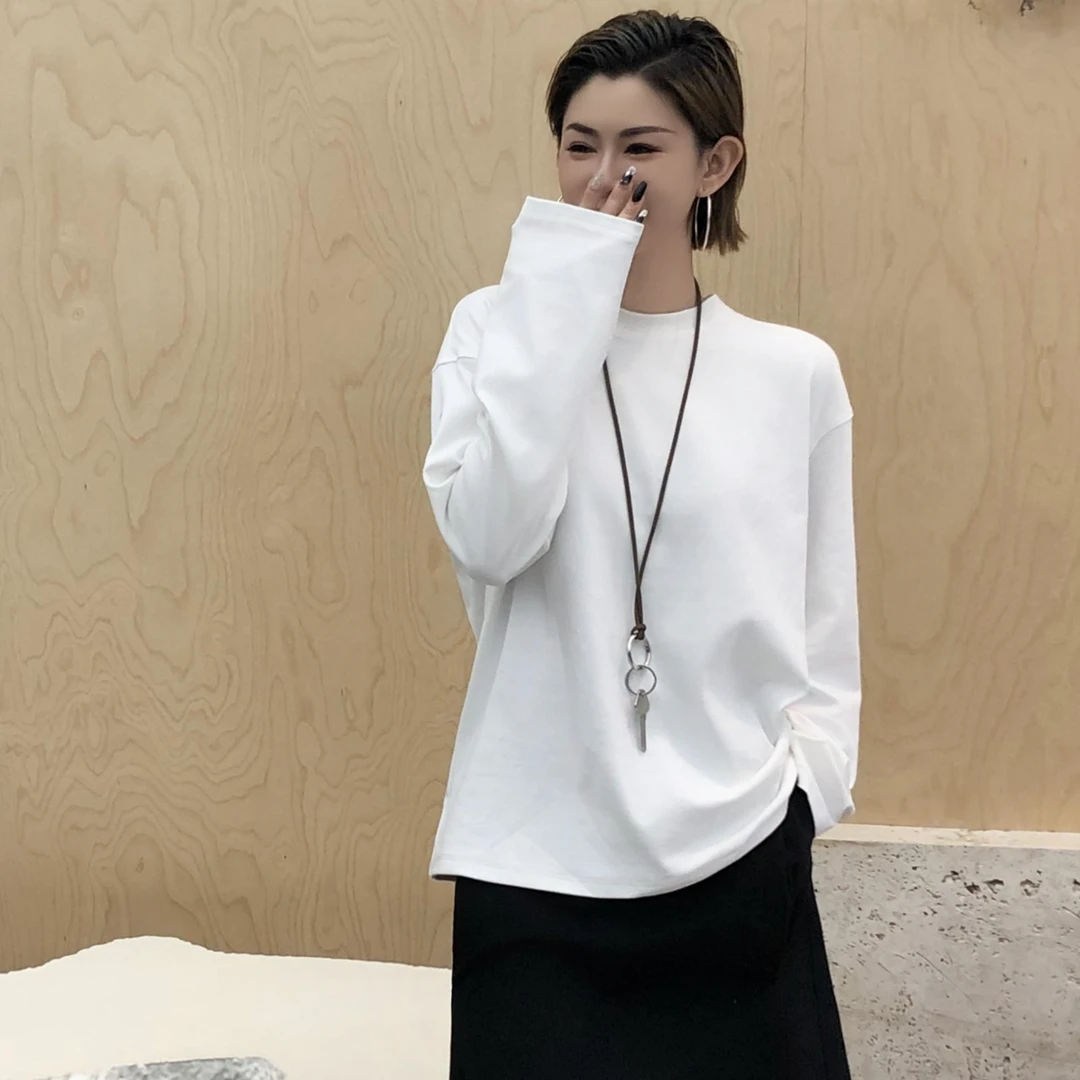 GUDDLABB经典圆领长袖T恤 LAB042A93