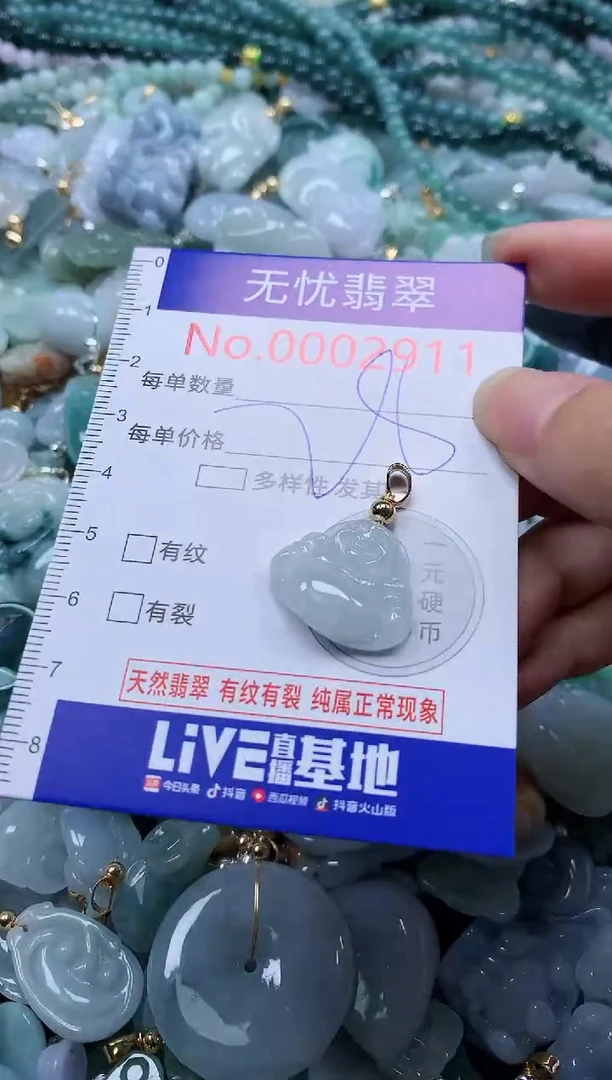 翡翠未镶嵌吊坠(不含链)2911