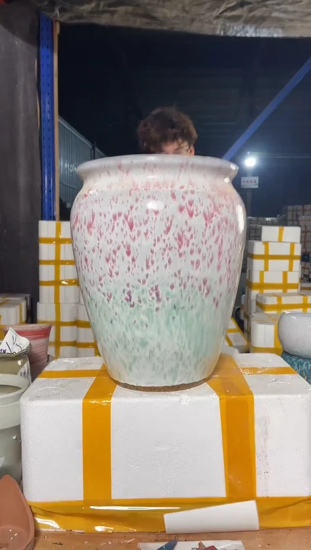 紫砂花盆宜兴紫砂粗陶花盆25*30