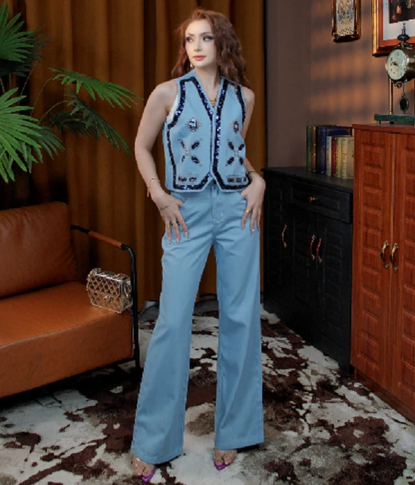 2025新款洋气夏季时尚气质百搭裤子套装00-28