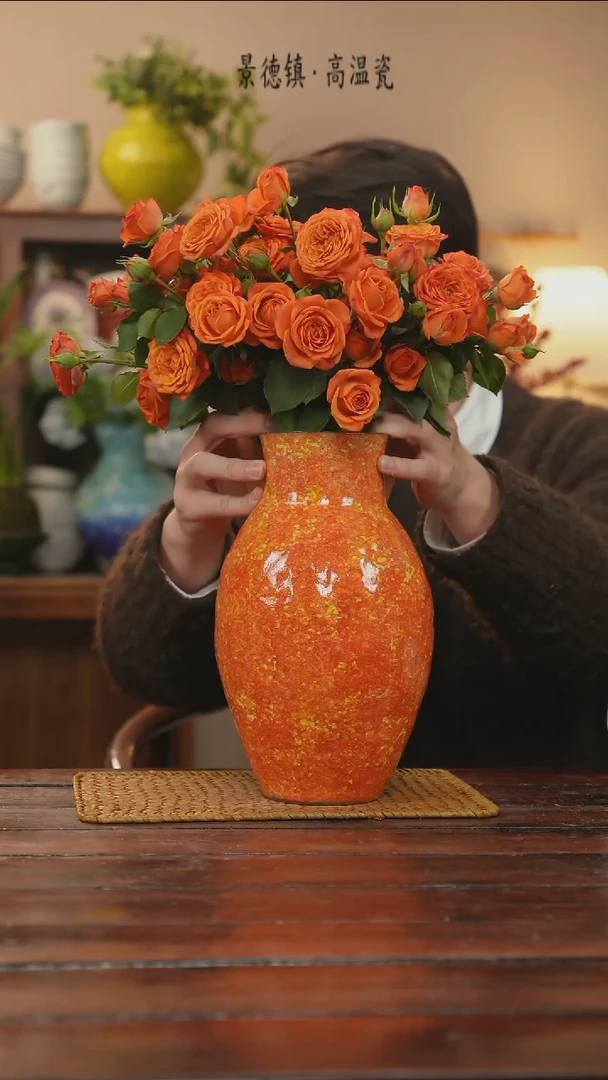 【闪购商品】摆件景德镇手作艺术感花瓶