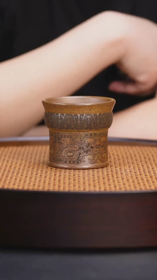 宜兴全手工紫砂主人杯