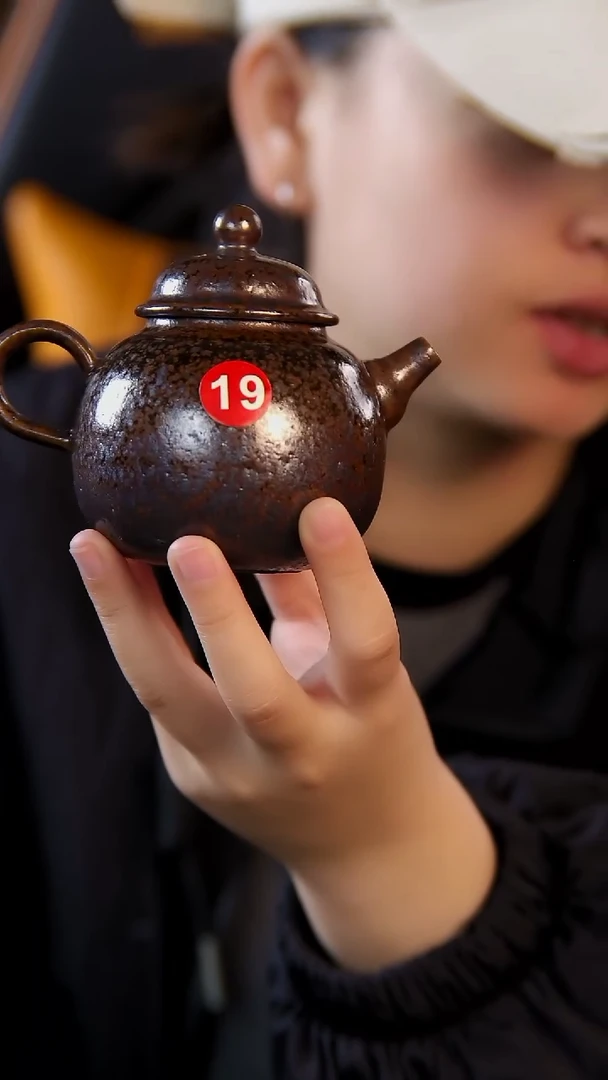 紫金窑变泡茶壶原矿煤窑烧制