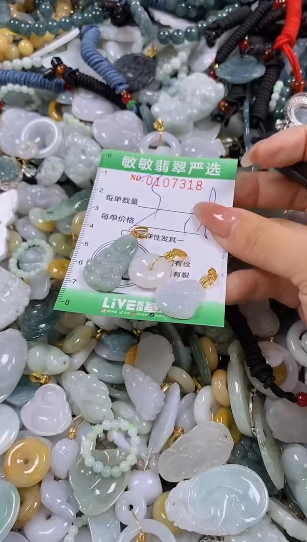 【闪购商品】翡翠颈饰未镶嵌闪购0107318多样性发其一