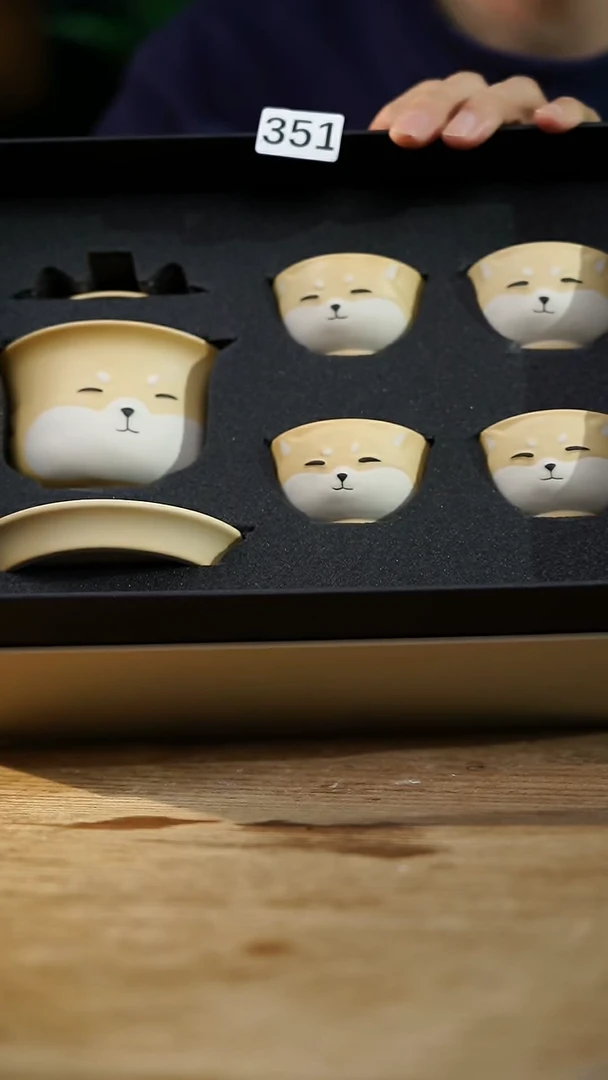 瓷片福利设计师款/落单/柴犬礼盒