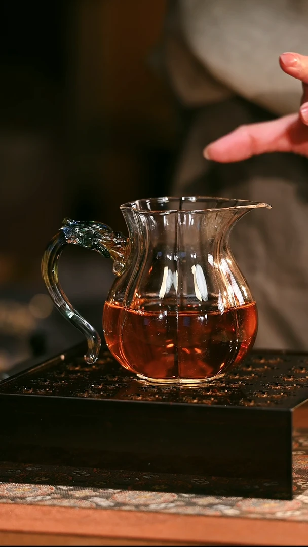 摆件陶瓷(福利)青龙琉璃手把公道杯