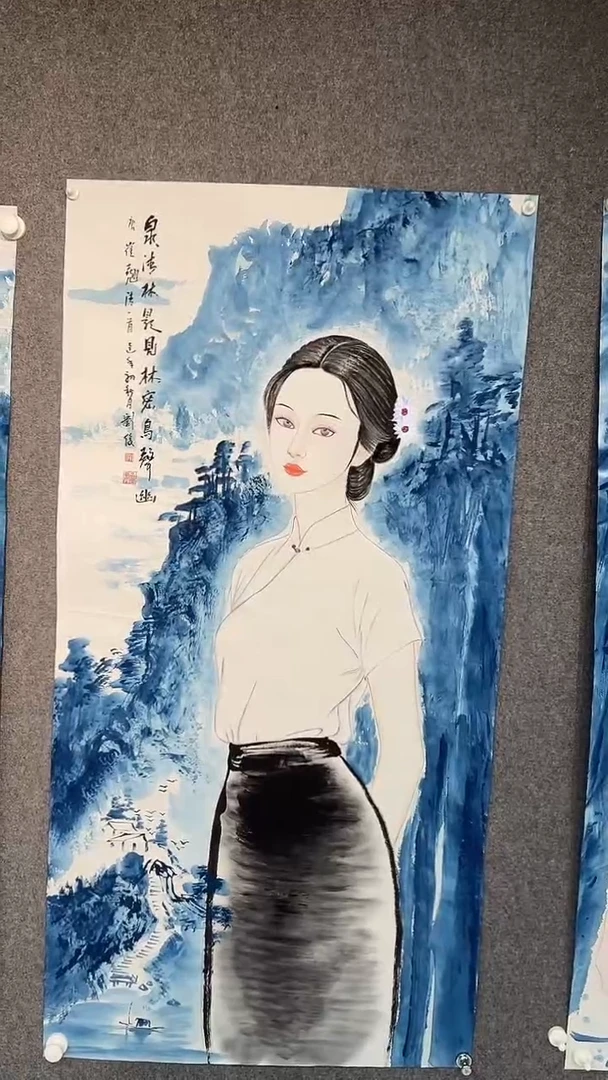 国画刘俊老师四尺