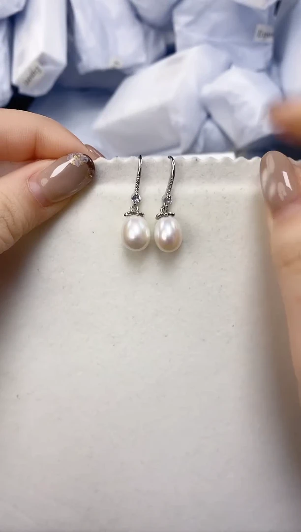未镶嵌耳饰淡水珍珠ed1070