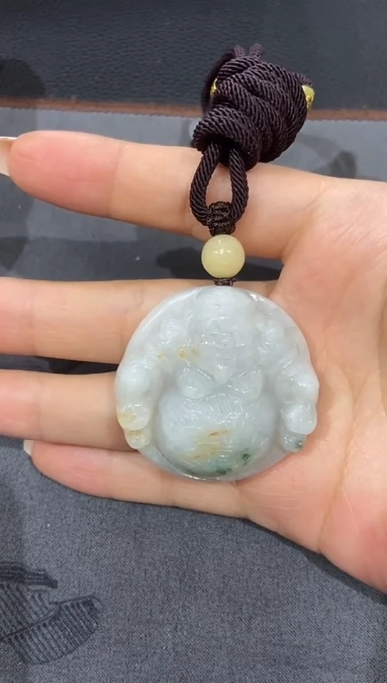 翡翠未镶嵌颈饰我**?吊坠