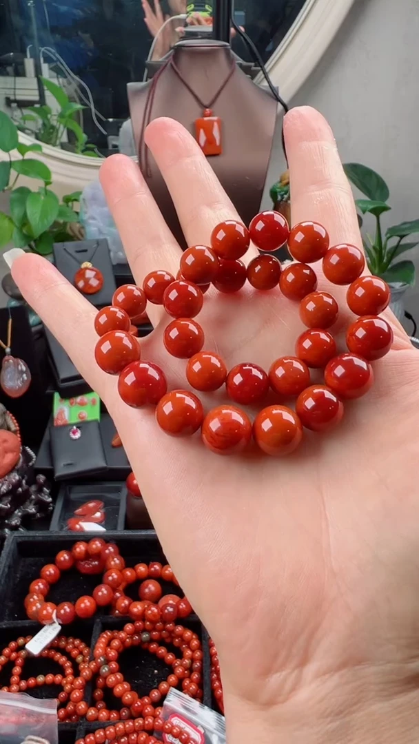 手串未镶嵌南红玛瑙龙*单圈10-11mm