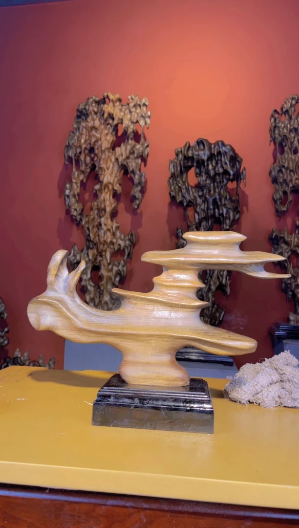 金丝楠胜*哥858金丝楠自然随性摆件