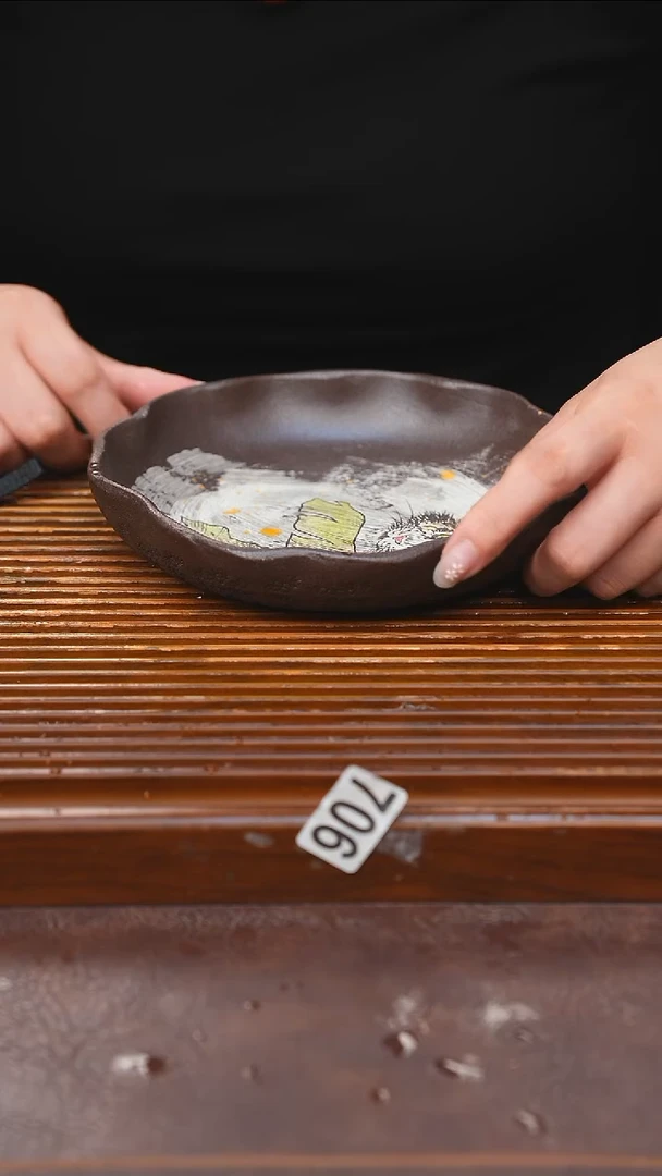 万古烧粗陶手工茶具