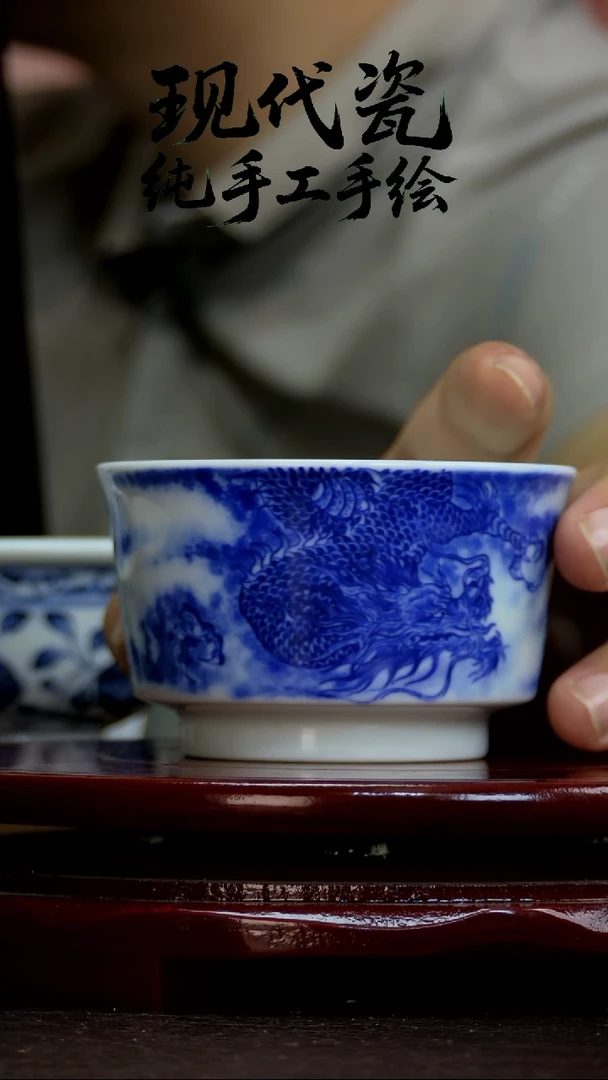 杯子纯手工手绘瓷瓷21