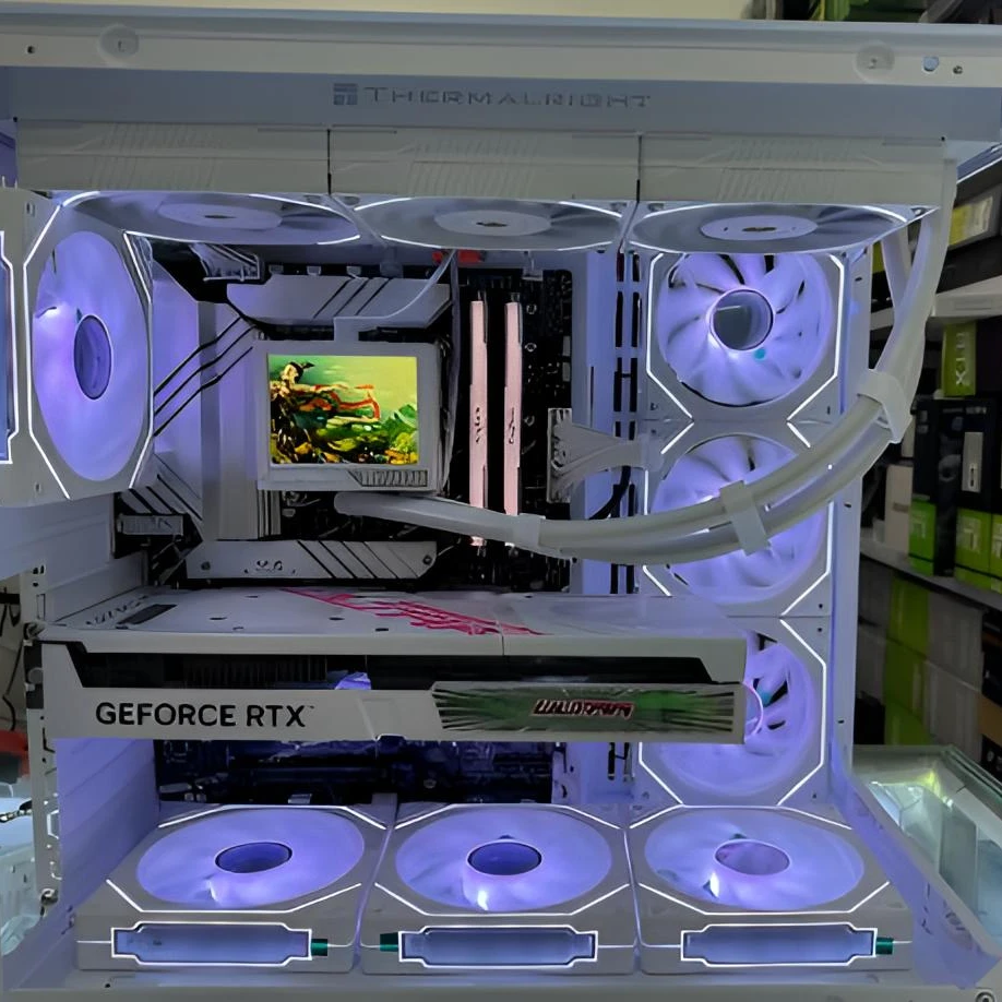 高颜值海景房游戏白色diy台式