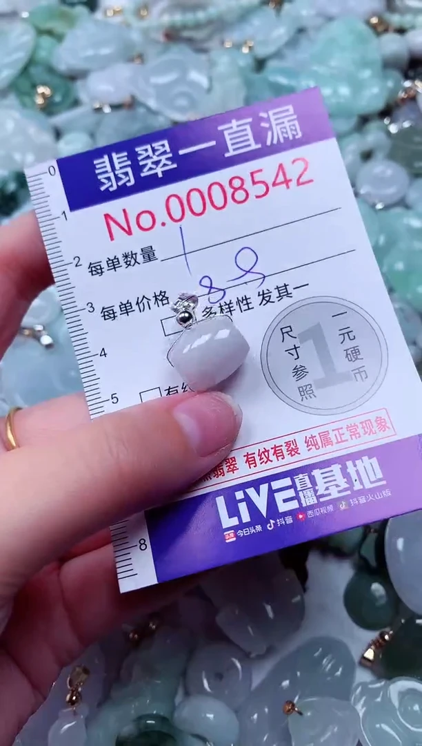 吊坠(不含链)未镶嵌翡翠8542