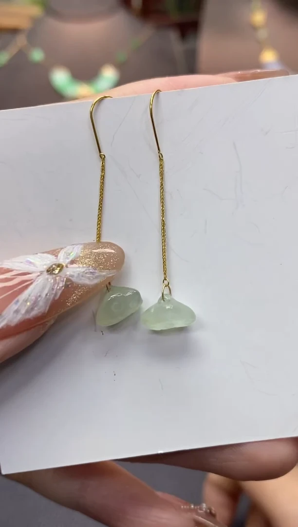 【闪购商品】翡翠颈饰18K金镶嵌净货11066