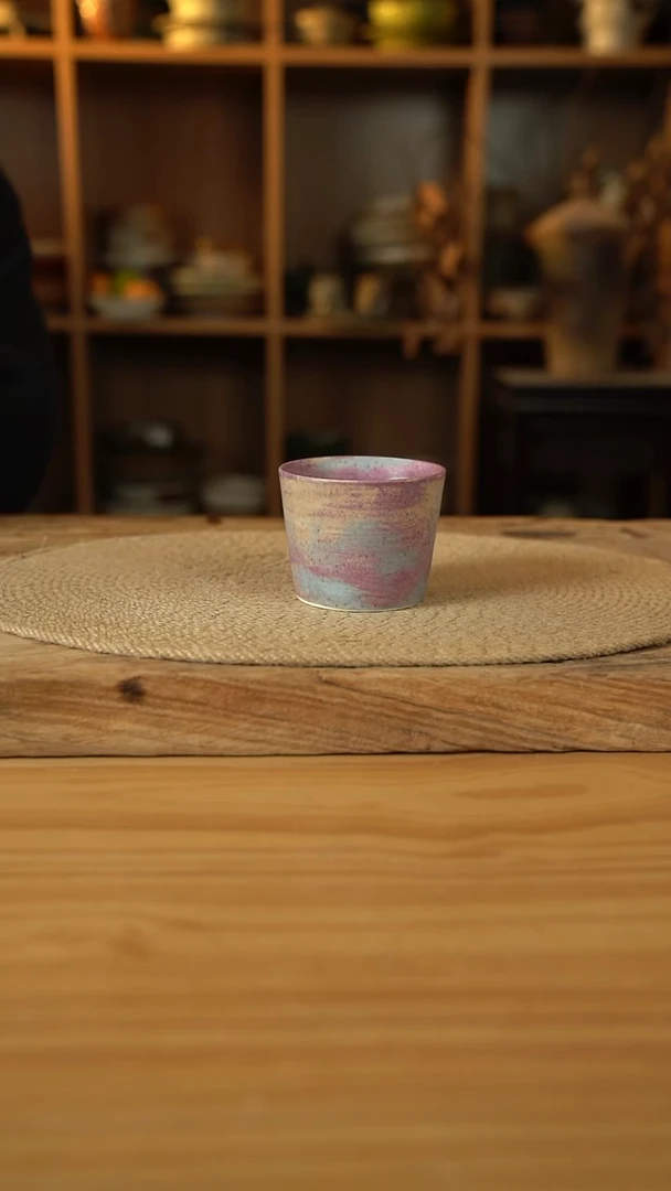 紫色系列的直口杯1个