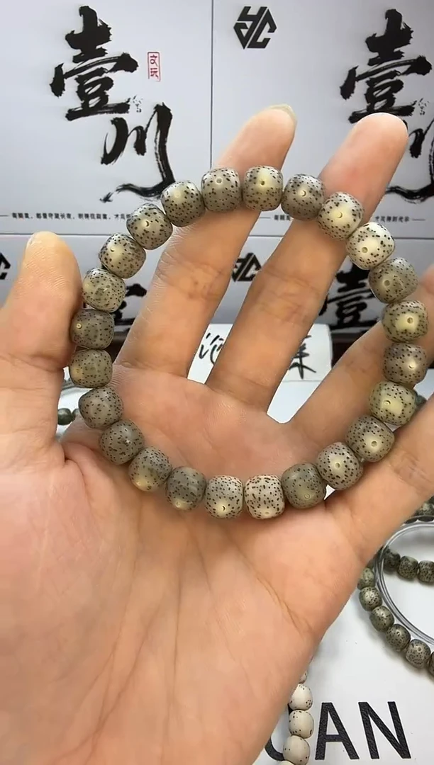 手串星月菩提10/9 石玉料 星点货 同枝果 1