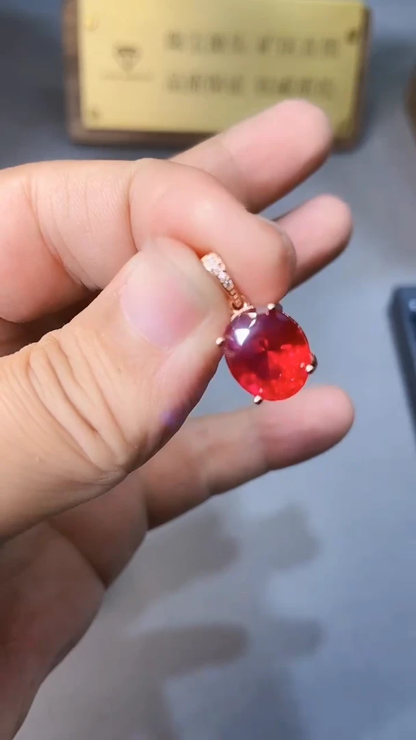 【闪购商品】红宝石颈饰银S925镶嵌354