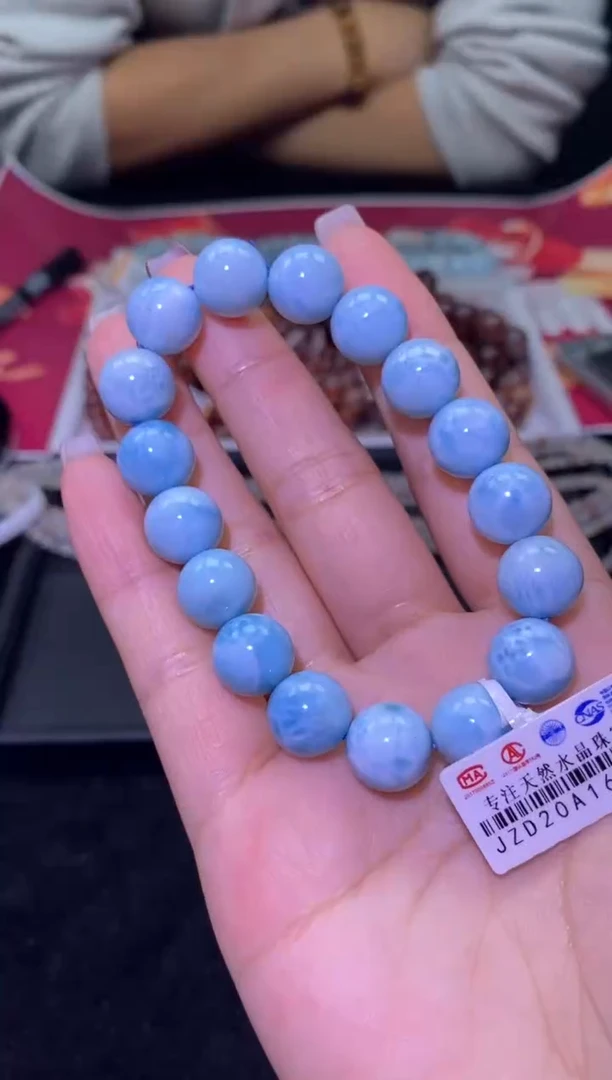 未镶嵌针钠钙石（海纹石）手链海纹-A18-多样性发其一