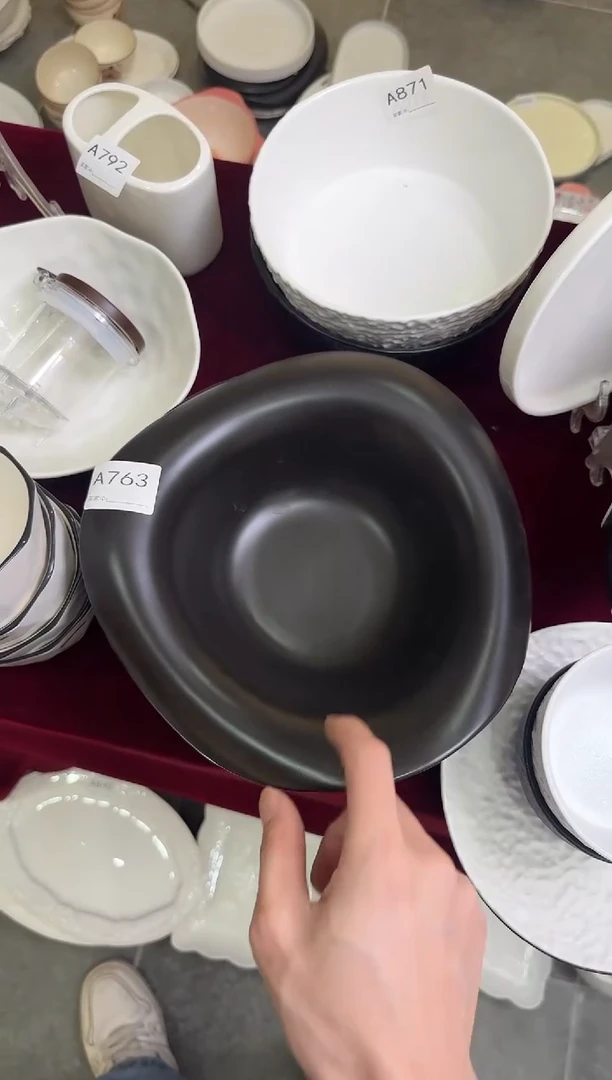 摆件陶A763  仓库清仓微瑕陶瓷餐具（颜色随机）