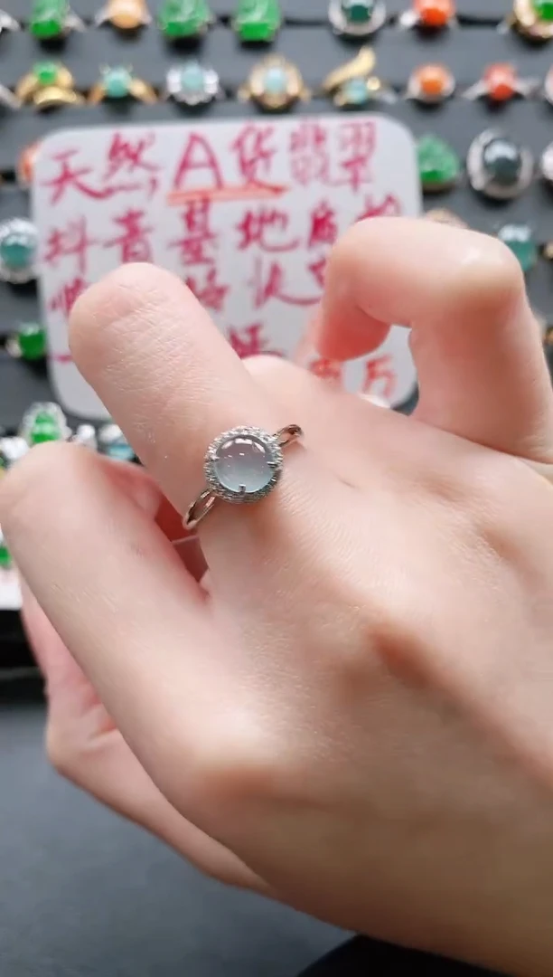 【闪购商品】翡翠戒指银S925镶嵌11111111