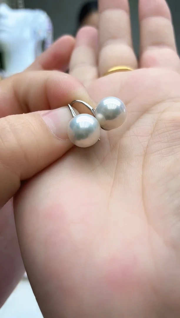 白色高跟鞋耳钩10mm+