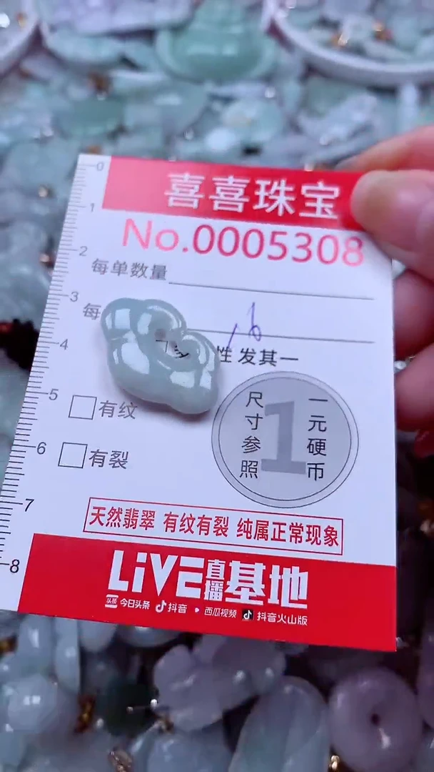 吊坠(不含链)未镶嵌翡翠5308