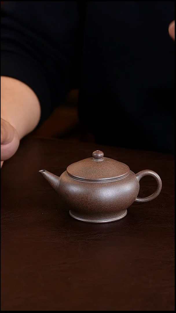 茶壶紫砂柴烧水平壶