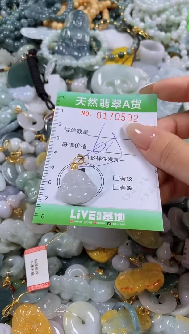 翡翠未镶嵌颈饰闪购0170592多样性发其一