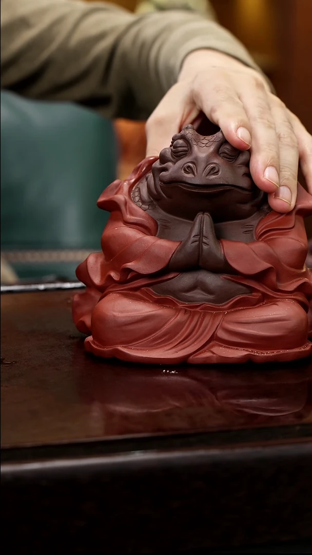 紫砂茶宠大号 蟾仙