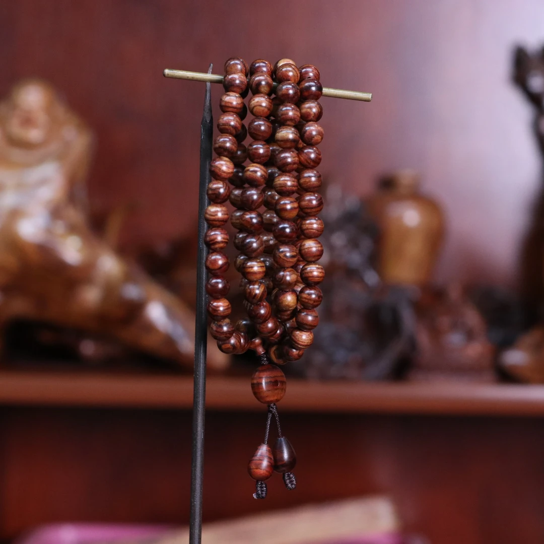 海南黄花梨0.8*108手串多样性发一