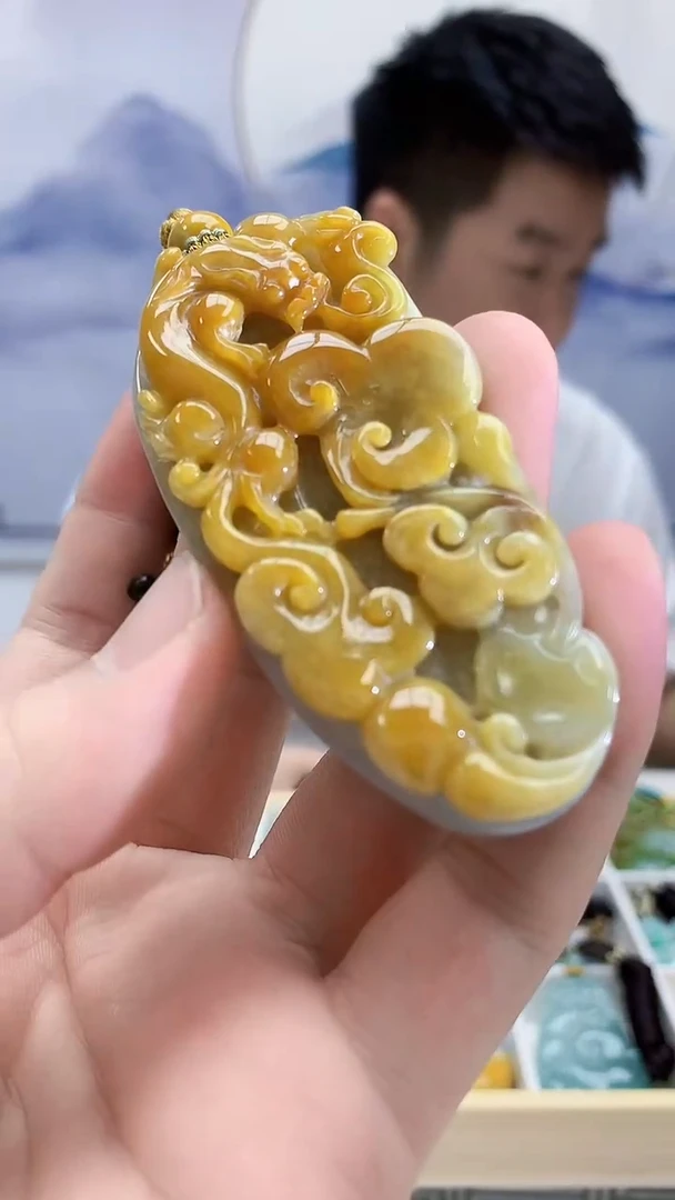 定制翡翠未镶嵌5028bb-毛货挂件89