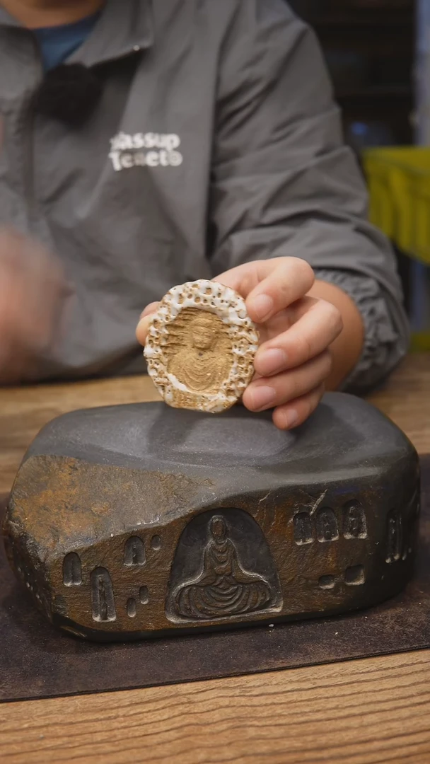 甘石陶艺开播福利佛首盖置