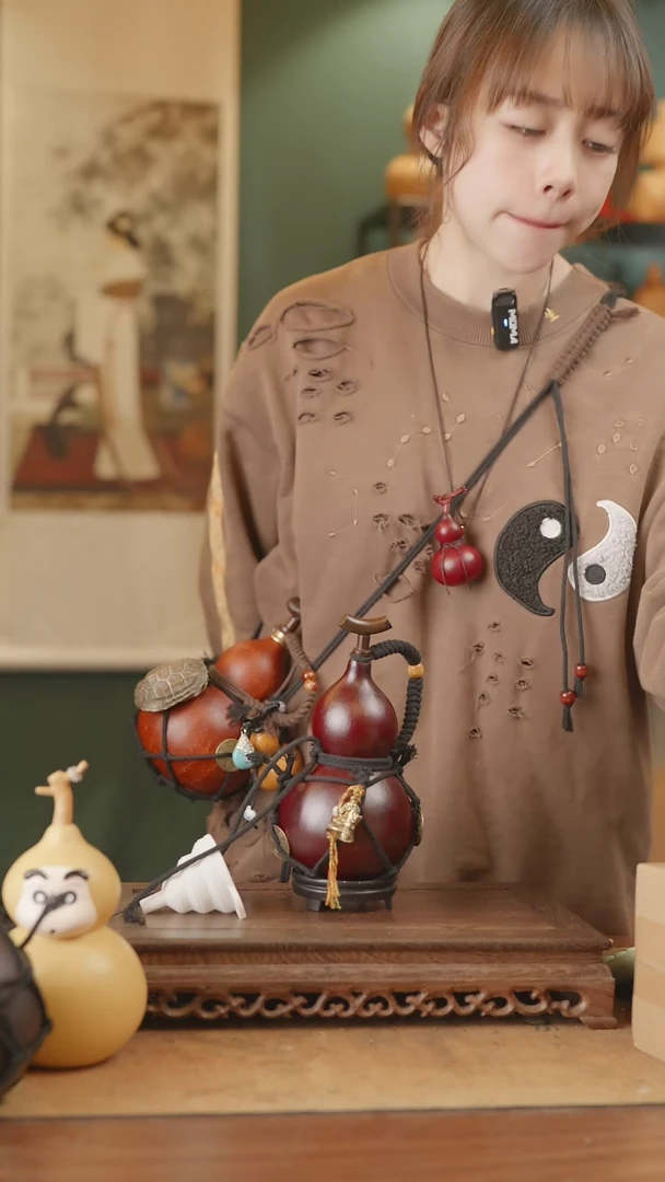 【闪购商品】277号精品天然大漆工艺防渗内胆酒葫芦~