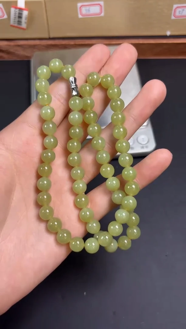 【闪购商品】和田玉项链未镶嵌若羌微色差卡8妈妈链