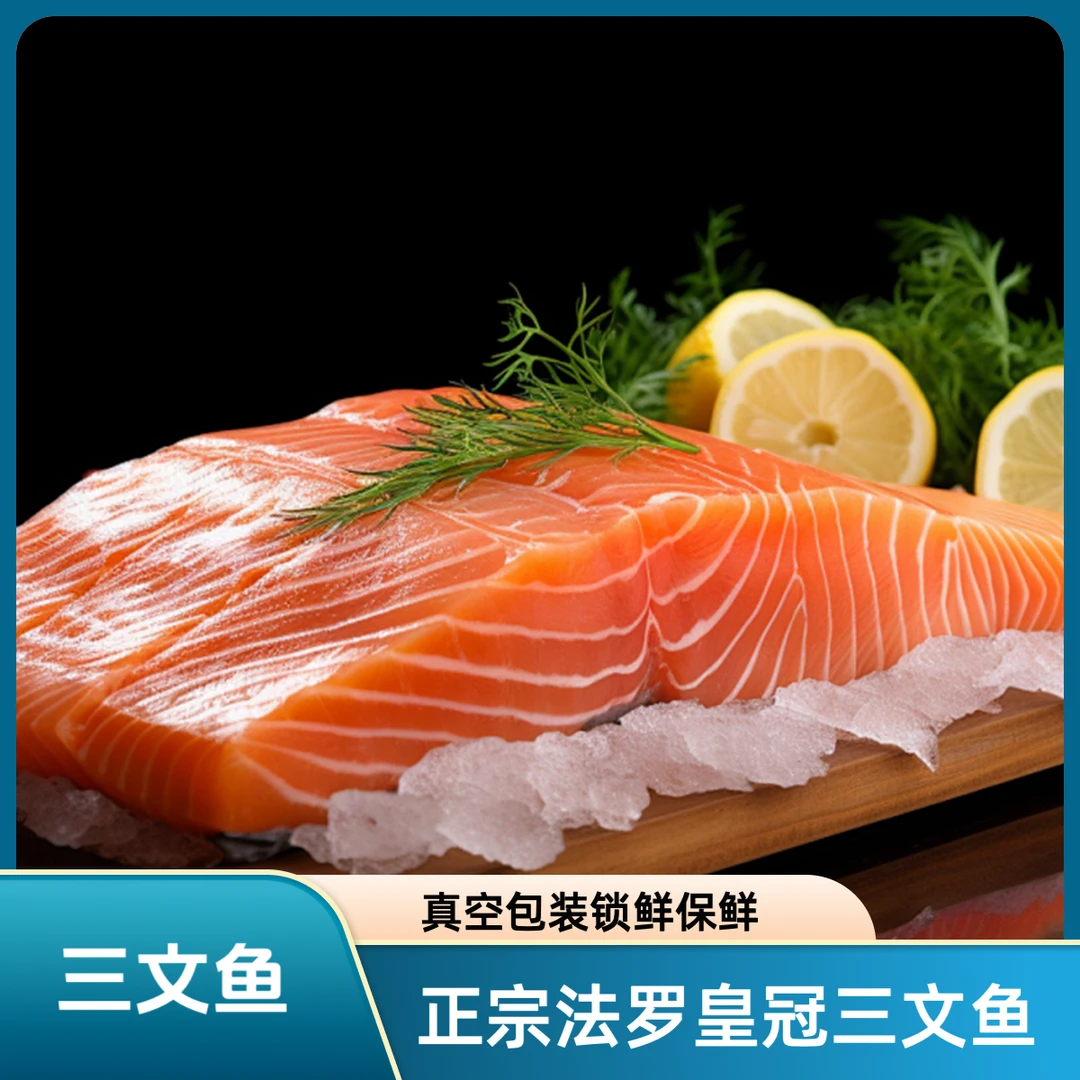正宗法罗皇冠三文鱼 去红肌肉 精修 规格任选 真空包装