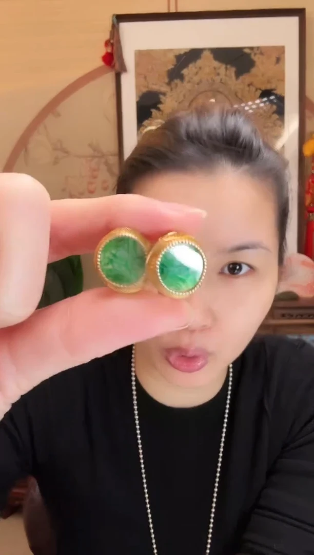 颈饰银S925镶嵌翡翠耳饰