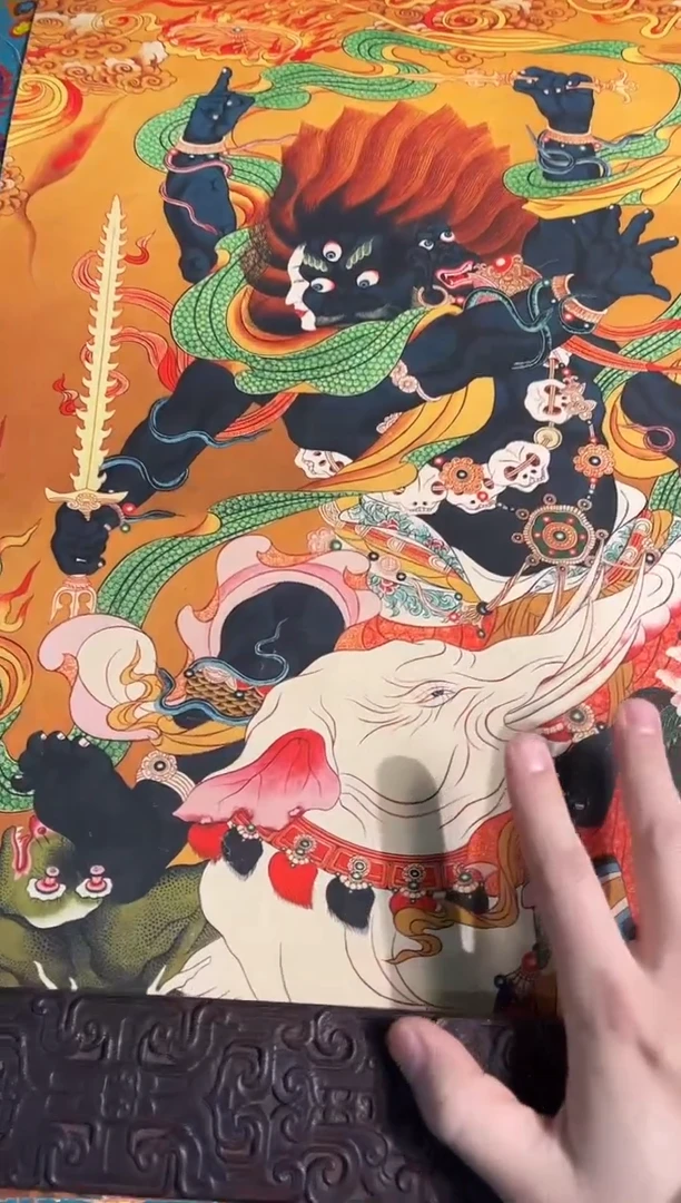 卷轴画路路的唐卡tk160