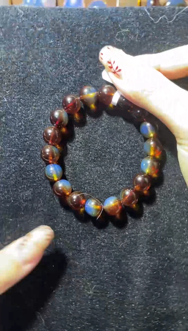 【闪购商品】蓝珀珠宝奇石未镶嵌手串