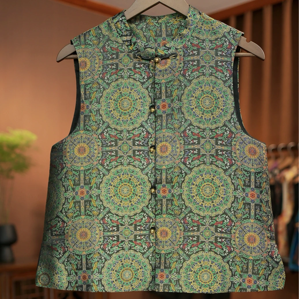 【青釉】新中式桑蚕丝中国风女装马甲