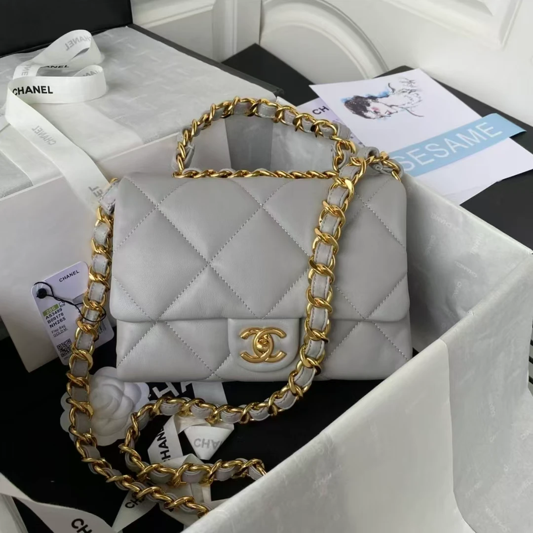 95新 Chanel/香奈儿 安洁利严选口盖包/BK0163924 斜挎包