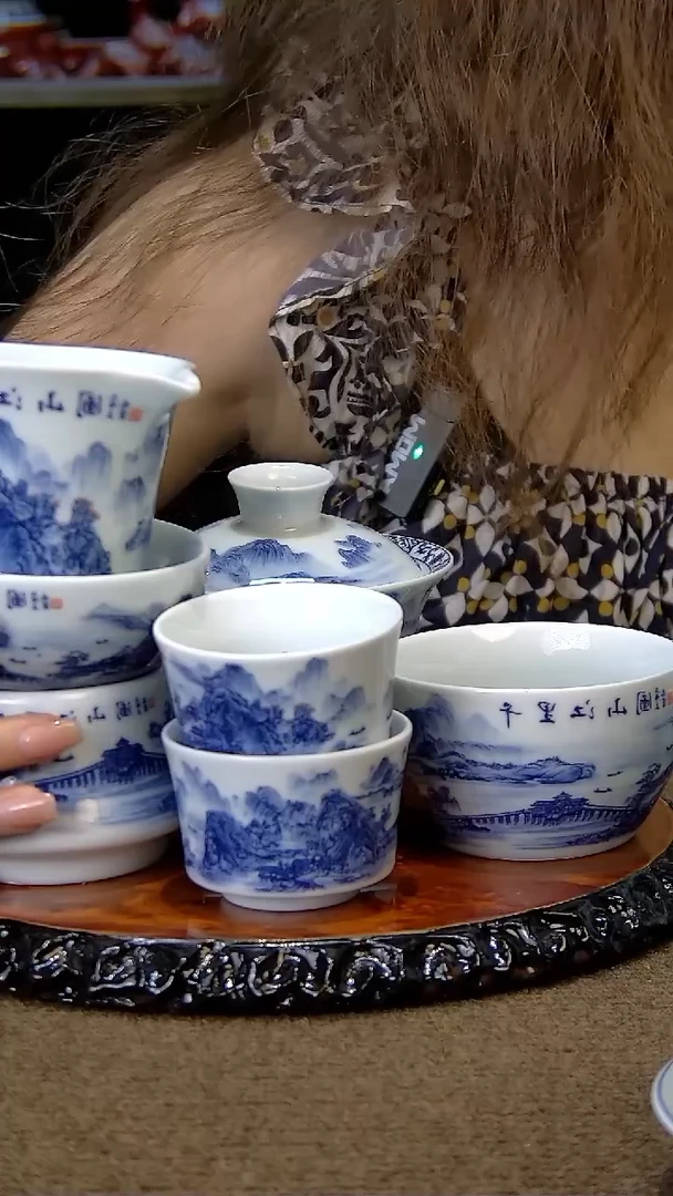 陶瓷盖碗茶具组合套装